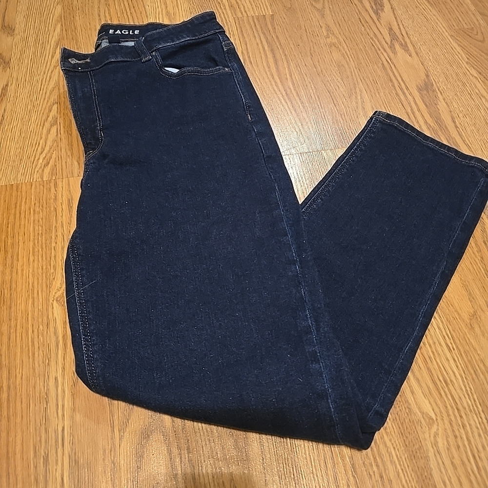 American Eagle Outfitters Women's Straight Leg Jeans - Indigo